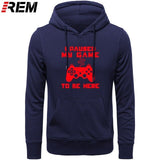 I Paused My Game To Be Here Men Funny Video Gamer Gaming Player Humor Joke Letter Print Tops Hoodies, Sweatshirts