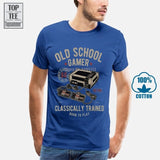 Tim And Ted Gaming Mens T-Shirt Old School Gamer Retro Arcade Videogame Player 1 Console Controller Fps Rpg Distressed Cool Gift