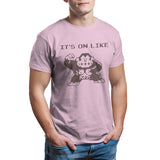 Donkey Kong T Shirt On Like Donkey Kong Vintage 80s Gaming Tee Men's T-shirt Print 100% Cotton Black Retro 27776