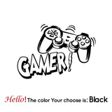 Entertainment Gamer Vinyl Wall Sticker Game Room For Kids Room Decoration Wall Murals Boys Bedroom Decor Gaming Poster Wallpaper