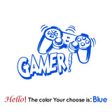 Entertainment Gamer Vinyl Wall Sticker Game Room For Kids Room Decoration Wall Murals Boys Bedroom Decor Gaming Poster Wallpaper
