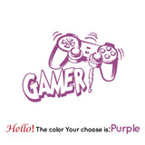 Entertainment Gamer Vinyl Wall Sticker Game Room For Kids Room Decoration Wall Murals Boys Bedroom Decor Gaming Poster Wallpaper