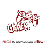Entertainment Gamer Vinyl Wall Sticker Game Room For Kids Room Decoration Wall Murals Boys Bedroom Decor Gaming Poster Wallpaper