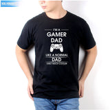 2021 Summer Dresses For Men's Clothing I'm A Gamer Dad Fathers DAY Gift Printed T-Shirt Gaming O-Neck Tee Tops Plus Size