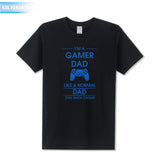 2021 Summer Dresses For Men's Clothing I'm A Gamer Dad Fathers DAY Gift Printed T-Shirt Gaming O-Neck Tee Tops Plus Size